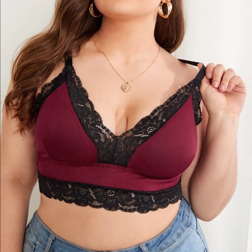 ❤️Contrast Lace Bralette 🖤